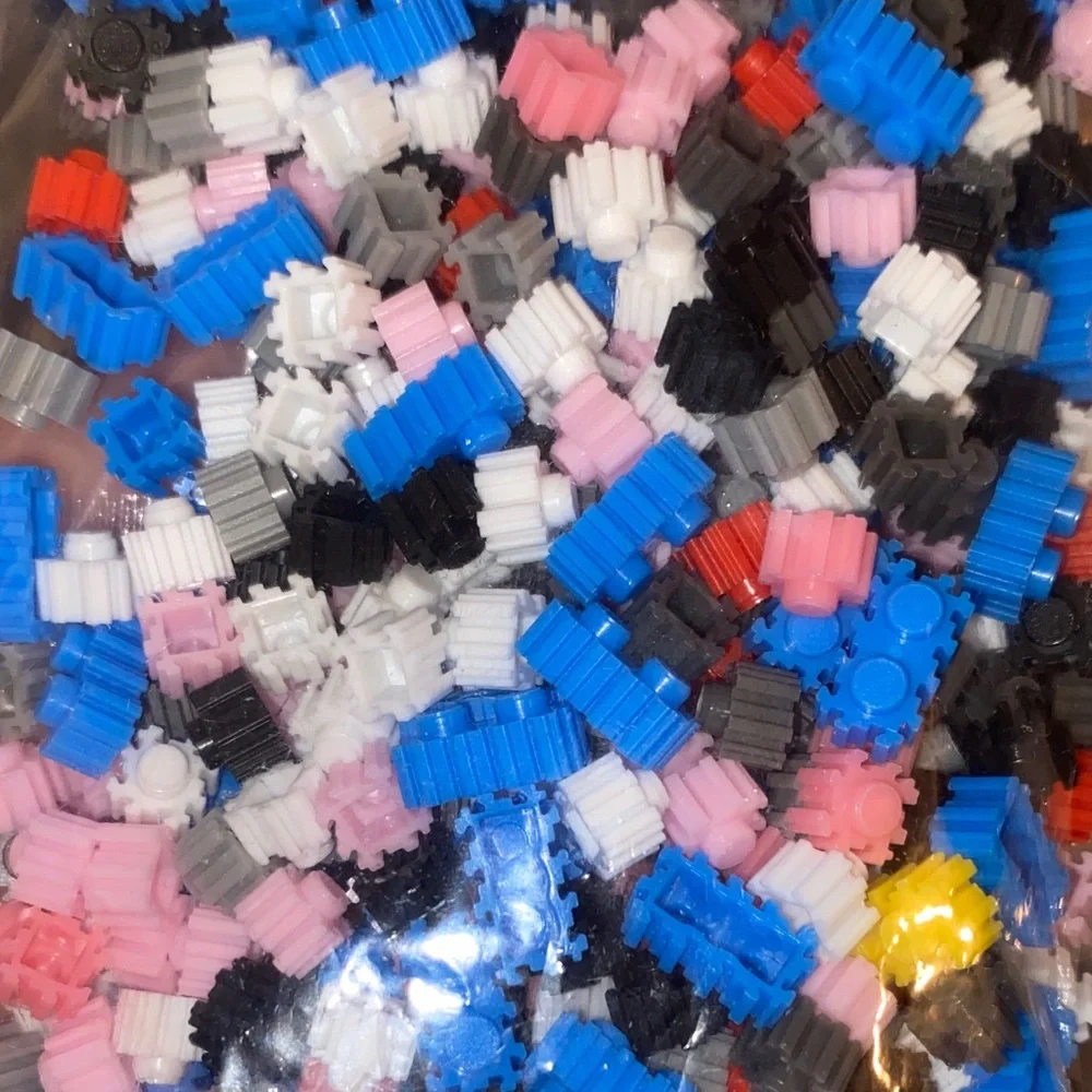 💙 Pixel Bunny Zootopia Mini Bead Set with Hammer - Blue, Pink, Black